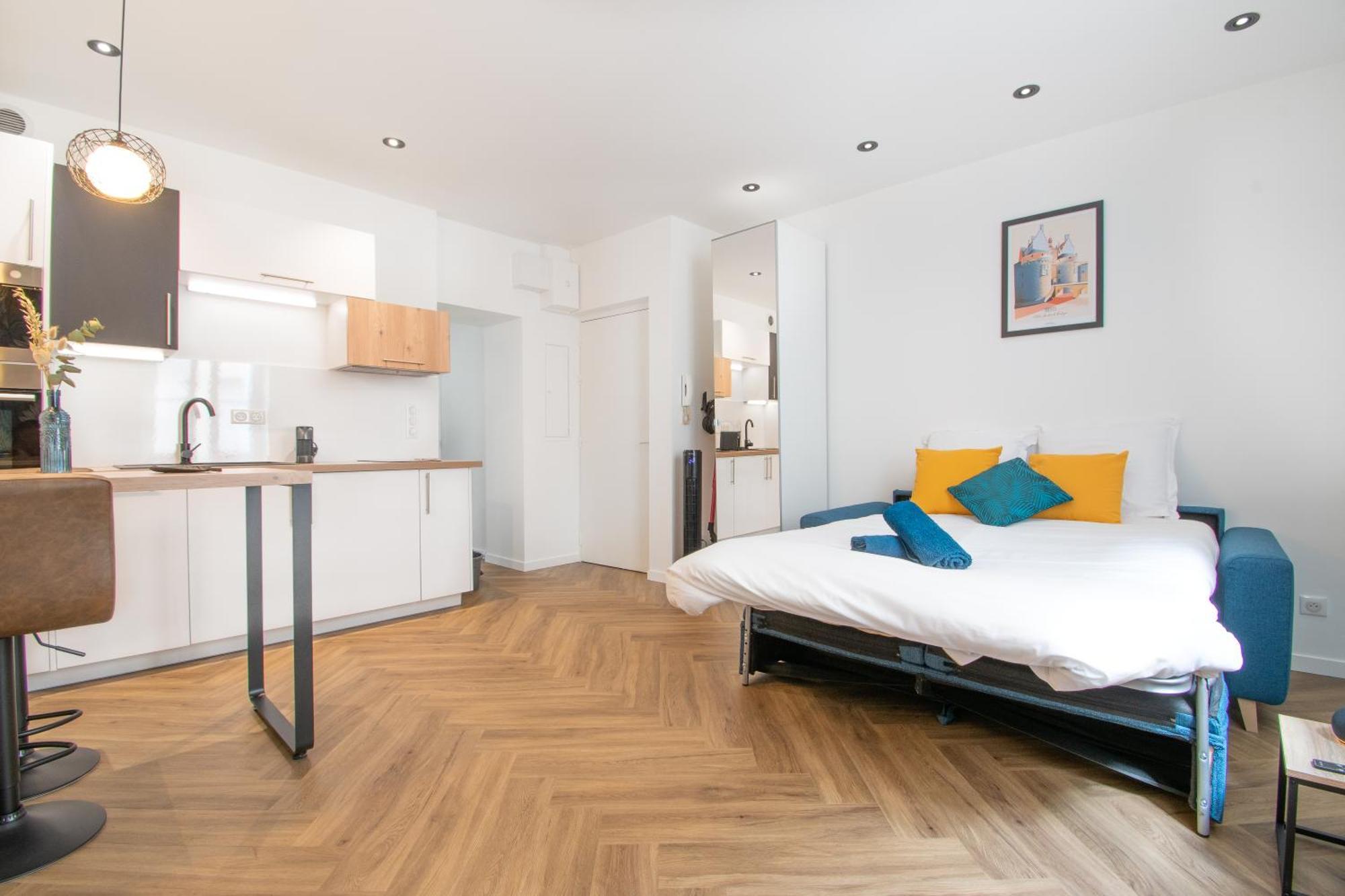 L'Appartement Des Ducs Avec Baignoire Double Nantes Esterno foto
